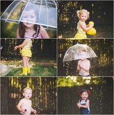 Photoshoot Themes Creative, Spring Picture Ideas, Spring Minis, Playing In The Rain, Behind The Scenes Video