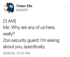 the tweet on twitter is telling people to stop talking about their security guard