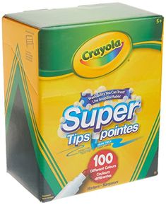 a box of crayons super tips points