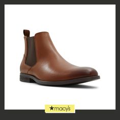 in stock Cognac Formal Boots For Winter, Cognac Formal Winter Boots, Formal Cognac Boots For Winter, Formal Cognac Winter Boots, Casual Chelsea Boots For Formal Occasions, Goodyear Welted, Slip On Boots, Easy Wear, Cognac, Memory Foam