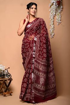 Buy hand block printed pure linen sarees! For the upcoming festive and wedding season, make sure to have them in your wardrobe. 🛍️🎉 #linenlove #festivefashion #weddingwear #linen #saree #indigo #indigosaree #handmade #handcrafted #indiansareedesign #fashion #ethnic #ethnicoutfit #sareelove #sareefashion #sareecollection #chennaisarees #kerala #keralasaree #karnataka Pure Linen Sarees, Indigo Saree, Latest Sarees Online, Elegant Fashion Outfits, Kalamkari Designs, Formal Saree, Cotton Blouse Design, Stitched Saree