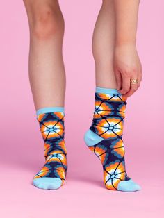 Who doesn't love a pair of cute patterned socks? We definitely do! We're super excited to announce the arrival of these adorable socks to our collection. They make a sweet little gift or simply a treat for yourself. Trust me, you won't want to miss out on these charming designs to add some fun to your sock drawer! Click here for socks 4-pack! SOCK DETAILS: Custom knit pattern Textile designed in-house Imported 27% Cotton, 65% Nylon, 7% Polyester, 1% Lycra Not eligible for returns or exchanges SI Cute Multicolor Socks For Gifts, Casual Socks For Gift, Multicolor Socks For Summer Gifts, Multicolor Socks As Summer Gift, Playful Summer Socks For Gifts, Playful Summer Socks As A Gift, Trendy Spring Gift Socks, Playful Summer Gift Socks, Trendy Socks For Spring Gift