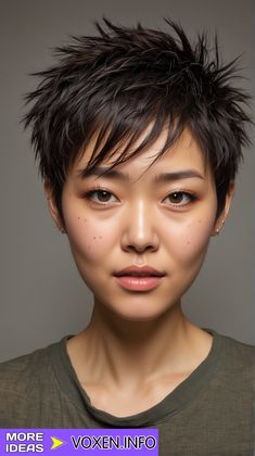 Messy Pixie Haircuts, Trendy Pixie Haircut, Current Haircuts, Short Haircuts Ideas, Messy Pixie Haircut, Platinum Blonde Pixie, Pixie Haircut Ideas, Haircuts Ideas, Messy Pixie