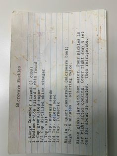 a piece of paper with some type of information on it that appears to have been altered