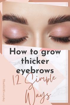 Grow Eyebrows, Grow Eyebrows Thicker, Thicker Eyebrows, Brow Extensions, Grow Thicker Hair, Braid Videos, Sparse Eyebrows, Eyebrow Serum, How To Grow Eyebrows