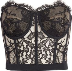 Alexander McQueen Semisheer Strapless Corset Top | Nordstrom Fabrication Design, Black Bustier Top, Lace Top Black, Rock Look, Lace Bustier Top, Black Tube Top, Black Lace Corset, Black Corset Top, Black Bustier