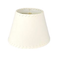 a white lamp shade on a white background