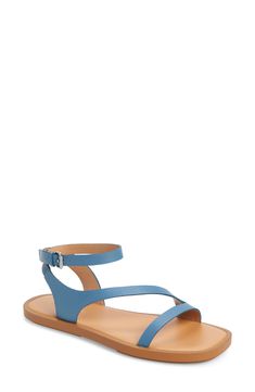 Make no mistake, these ankle-strap sandals with an asymmetric strap are a reliable complement to all of your warm-weather fits. PS: the leather-wrapped sole and Madewell's MWL Cloudlift Lite padding add additional comfort and support. Leather upper and lining/synthetic sole Imported Vacation Sandals With Heel And Ankle Strap, Sandals With Heel And Ankle Strap For Vacation, Spring Ankle Strap Sandals With Single Strap, Spring Sandals With Single Ankle Strap, Spring Sandals With Ankle Strap And Single Strap, Chic Ankle Strap Footbed Sandals For Vacation, Ankle Strap Sandals With Removable Insole For Vacation, Vacation Ankle Strap Sandals With Removable Insole, Vacation Sandals With Removable Insole And Ankle Strap