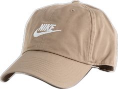 Nike Hat With Embroidered Logo And Curved Brim, Nike Cap With Embroidered Logo, Nike Snapback Hat With Embroidered Logo, Casual Beige Baseball Cap For Sports, Strapback Hats, Logo Embroidery, Embroidery Logo, Nike Logo, Embroidery