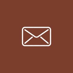 an email icon on a brown background