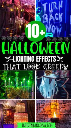 the top ten halloween lighting effects that you can use to decorate your home or yard