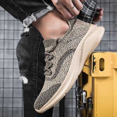 Men's #khaki flyknit sport shoe #sneakers pattern texture design. Tennis Sneakers, Pattern Texture