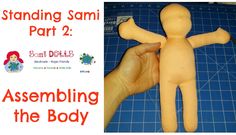 someone is making a doll out of wood and paper with the words, standing sami part 2