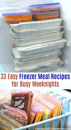 freezer meal recipes for busy weeknights