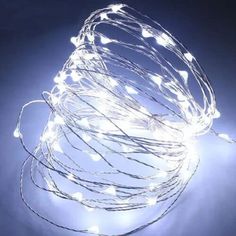 20 Battery Operated LED String Lights on Copper Wire Christmas Tree Lights (White) Garden Lights Ideas, Wire Fairy, Starry String Lights, Wire String Lights, Led Fairy String Lights, Copper Wire Lights, Led Decoration, Battery String Lights, Lights Ideas