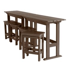 This 6-piece counter height (36') table (2x) and chair (4x) bundle is an excellent balcony furniture set for large groups on your patio. Also works as an outdoor bar for fun summer nights. highwood The Lehigh 6-Piece Brown Bar Height Patio Dining Set Plastic Rectangle Table with 4 Stationary Chairs | AD-KITBALC101-ACE Bar Height Patio Set, White Bar, Bar Height Stools, Counter Height Table, Plastic Furniture, The Terrace, Counter Height Stools, Rectangle Table, Bar Height