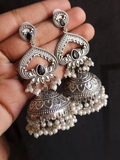 Capsule Wardrobe Jewelry, Aesthetic Jewellery, Oxidized Earrings, Farewell Party, Traditional Jewellery, Fancy Earrings, Indian Jewelry Sets