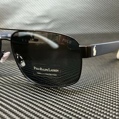 Brand New With Box, Cards, And Never Used! 100% Authentic! Black Aviator Sunglasses For Formal Events, Black Aviator Sunglasses For Formal Occasions, Modern Black Aviator Sunglasses For Formal Occasions, Formal Black Aviator Sunglasses, Designer Black Rimless Sunglasses, Luxury Black Men's Shield Sunglasses, Luxury Black Shield Sunglasses For Men, Polo Sunglasses, Luxury Black Polarized Shield Sunglasses