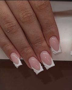 Blooming Gel Croc Nails, Purple Nail French Tip, Glam French Tip Nails, Cute Nail Ideas Square, Purple Square Acrylic Nails, Idea Nail, French Tip Acrylic Nails, Simple Acrylic Nails