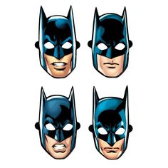 batman masks with different facial expressions