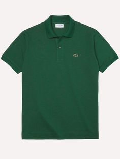 Polo Lacoste Masculina L.12.12 Verde Polo Lacoste verde. Ref.: L.12.12 21 Modelagem Classic Fit. Tecido Petit Piquet. Simbolo do crocodilo bordado na altura do peito. Dois botões para fechamento. Recorte lateral na barra da peça. Um charmoso item atemporal, ideal para qualquer ocasião. Composição: 100% Algodão. Camisa Lacoste, Lacoste T Shirt, Polo Wear, Polo Lacoste, Lacoste Shirt, Lacoste Polo, Mens Casual Dress Outfits, Slim Fit Polo, Lacoste Men