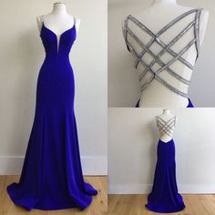 Royal Blue Open Back Mermaid Prom Dresses, Royal Blue Formal Dress, Backless Evening Dresses,310 on Storenvy Herero Dress, Fashion Kitenge, Dresses School Dance, Backless Evening Dress, Winter Formal Dresses, Royal Blue Prom Dresses, Spaghetti Strap Prom Dress, Blue Dress Formal, Prom Dresses Two Piece