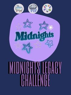 the midnights logo with stars on it and words that read midnight's league challenge