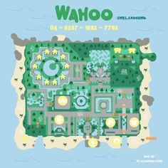 an image of a map with the words waio on it and some trees in the background