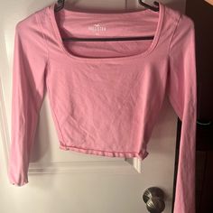 Never Worn (Just Too Small) Square Neck Pink Square Neck Top, University Outfits, University Outfit, Pink Square, Xmas List, Square Neck Top, Girly Accessories, Tokio Hotel, Hollister Tops