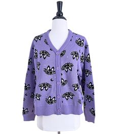 Lavender Bats Knit Cardigan Sweater Ladies Sizes S-3X - Etsy One Size Cotton Winter Outerwear, Purple Acrylic Sweater For Fall, Winter Purple Acrylic Sweater, Fall Purple Acrylic Sweater, One Size Cotton Cardigan For Fall, One Size Cotton Sweater For Fall, Casual One-size Knit Cardigan, Casual Purple Acrylic Sweater, One Size Cozy Cotton Cardigan