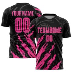 Order the jersey with special name & number you want from our shop, making a vibrant look on the field or daily life! Features: 1. Material: Made from 100% polyester wicking knit with 95% polyester / 5% spandex wicking pinhole mesh 2. Jerseys with sublimation printed name and numbers 3. Moisture-wicking fabric has spongy handle, good draping property and elasticity as well as good dimensional stability and wrinkle-resistance 4. Breathable & Quick-Drying 5. Athletic Cut & Exquisite stitching not Team-colored Jersey With Letter Print For Sportswear, Football Season Sportswear Jersey With Sublimation Print, Team-colored Sportswear Jersey With Letter Print, Football Season Sports Jersey With Letter Print, Sportswear Jersey With Sublimation Print For Football Season, Pink Sports Jersey With Team Name, Pink Team Jersey For Team Events, Pink Jersey With Team Name For Sports Events, Pink Jersey With Team Name For Team Events