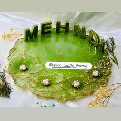 Bringing a touch of tradition to modern art ✨🌼 Our resin Haldi Mehndi palette captures the vibrant essence of celebration and culture. Perfect for adding a splash of color to your special moments! 💛💚 Dm for order 🎁🎁 #haldimehndi #resinart #culturalvibes #haldiceremony #mehndi #smallbusiness #wedding #indianwedding #bride #groom Wedding Resin Art, Fairy Jewellery, Resin Inspiration, Mehendi Ceremony, Ribbon Flower Tutorial, Resin Work, Mehndi Decor, Acrylic Frame