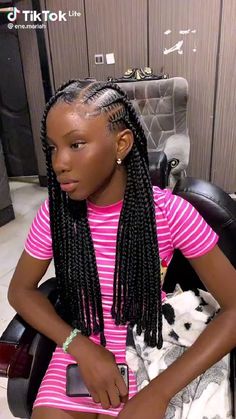 Latest Rasta Braids, Box Braids Back To School, How To Do Hairstyles Videos, Cornrow Hairstyles For School Kids, Braid Hairstyles For Graduation, Back To School Hairstyles Black Kids Natural Hair Braids, Hairstyles For Back To School Black, Graduation Hairstyles Braids, Easy Feed In Braids Hairstyles