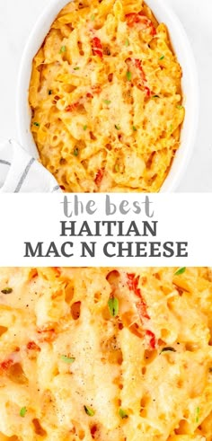 https://damnspicy.com/haitian-mac-and-cheese/ Bahamian Macaroni And Cheese, Mac And Cheese Au Gratin, Carribean Mac And Cheese, G Garvin Recipes, Haitian Dinner Recipes, Macaroni Gratin Haitian, Macaroni Au Gratin Haitian, Creole Mac And Cheese, Easy Caribbean Dinner Recipes