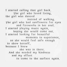 an old poem written in black and white with the words i started calling that girl back