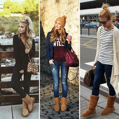 Winter Outfits Ugg Boots, Ugg Outfits, Ugg Fashion, Canada Winter, Outfit Botas, Fall Fashions, Mum Fashion, Stylish Winter Outfits