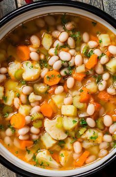 white bean soup is ready in under 30 minutes