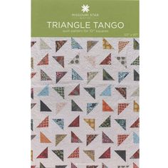 a book with triangles on it and the title triangle tango written in green ink