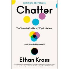 a book cover with colorful circles and the words,'chatter'on it