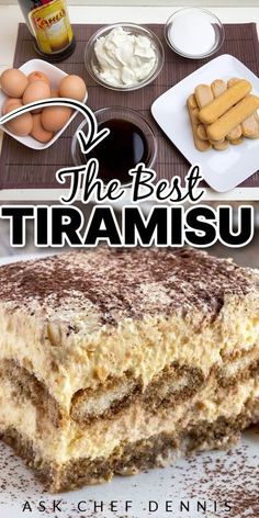 the best tirami cake recipe is made with vanilla, chocolate and other ingredients