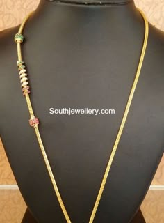 Gold Long Chain, 22 Carat Gold Jewellery, Gold Jewelry Outfits, Jewellery Bridal, Jewellery Wedding, Gold Jewelry Simple Necklace, Gold Mangalsutra Designs