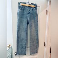 Aritzia Jeans, Never Worn, Size 24 Light Wash, Slight Baggy Fit, Very True To Size, Brand Is Denim Forum Aritzia Jeans, Baggy Jean, Dad Jeans, Relaxed Jeans, Long Jeans, Loose Jeans, Button Fly Jeans, High Rise Jeans, Baggy Jeans