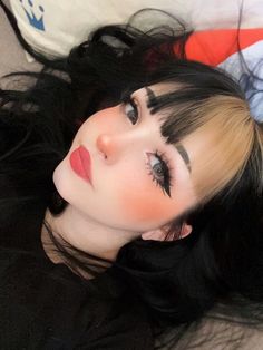 Make Up E Girl, Cute Egirl Makeup, Egirl Eye Makeup, Eyeliner Egirl