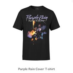 Soft Purple Rain Movie Cover Tee. New Without Tags. Great Brand New Condition Purple Rain Album, Purple Rain Movie, Prince Purple, Prince Purple Rain, Concert Tees, Purple Rain, Rain Cover, Crew Neck Shirt, Tour T Shirts