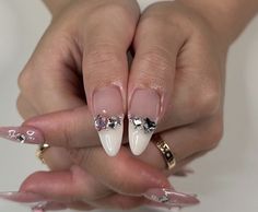 Nail Jewelry, Fire Nails, Doll Face, Nail Tech, Swag Nails, French Nails, Simple Nails, Glitter Nails, Nails Inspiration