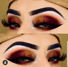 Daily Eye Makeup, Makeup Suggestions, Bold Eye Makeup, Bold Makeup Looks, Smokey Eye For Brown Eyes, Fall Makeup Looks, Dope Makeup