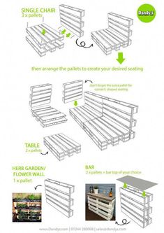 the instructions for how to build a diy pallet garden bench from scratchsticks