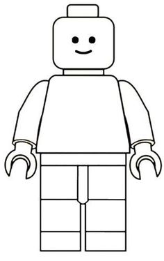 a lego man with an angry look on his face and hands, in black and white