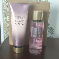 New Victoria Secret Fragrance Mist & Lotion Velvet Petals 8.4 Oz And 8 Oz Victoria Secret Fragrance Mist, Birthday Wishlist, Color Purple, Victoria Secret Pink