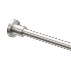 an image of a stainless steel towel bar on a white background with clippings